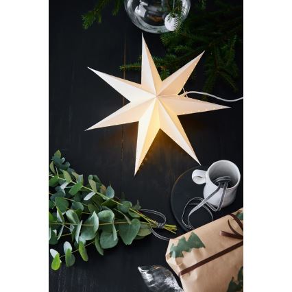 Markslöjd 705926 - Joulukoriste LIVELY 1xE14/6W/230V halkaisija 45 cm valkoinen