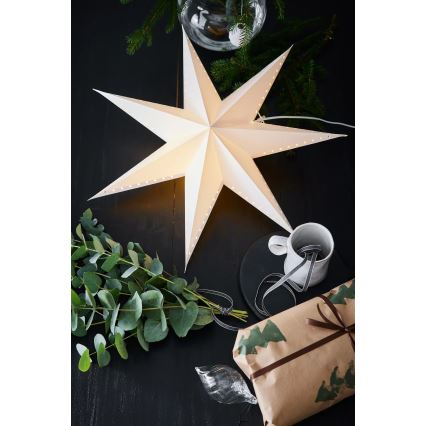 Markslöjd 705927 - Joulukoriste LIVELY 1xE14/6W/230V, halkaisija 60 cm, valkoinen