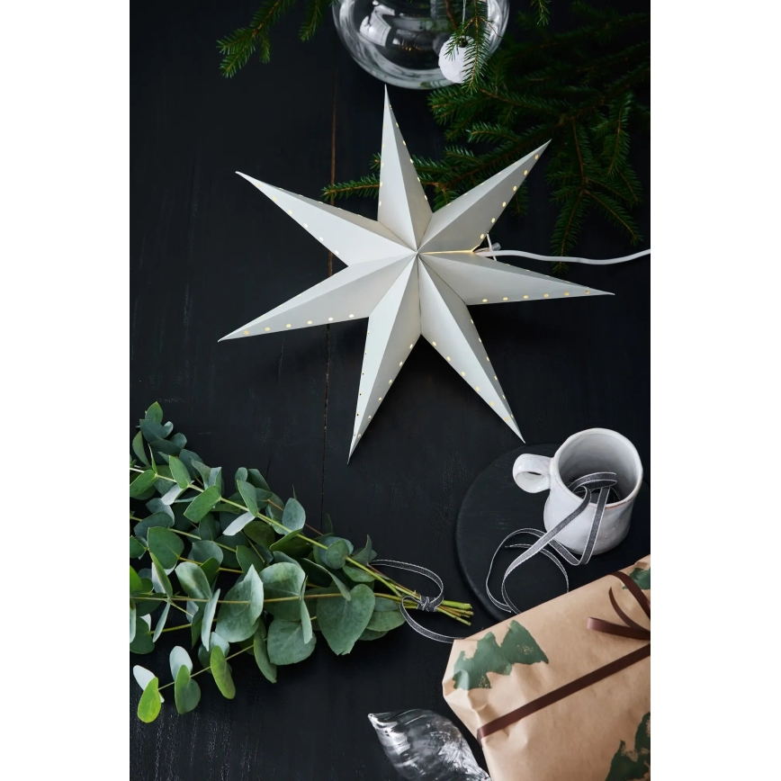 Markslöjd 705929 - Joulukoriste LIVELY 1xE14/6W/230V Ø 45 cm, harmaa