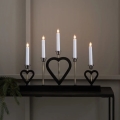 Markslöjd 705938 - Joulukynttelikkö MELISSA 5xE10/3W/230V musta/messinki