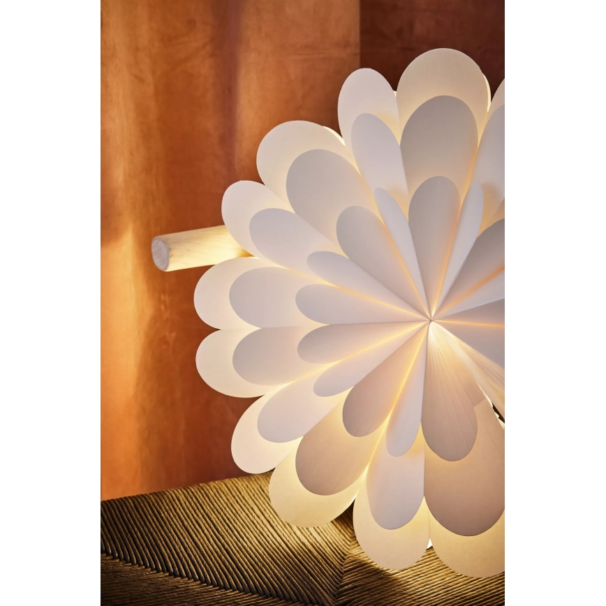 Markslöjd 705944 - Joulukoriste MARAVILLA 1xE14/25W/230V d. 45 cm valkoinen