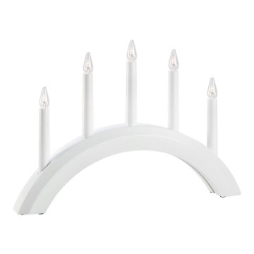 Markslöjd 705952 - Joulukynttilänjalka AVENTO 5xE10/3W/230V valkoinen