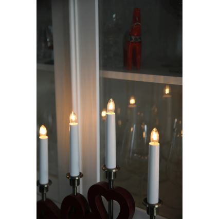 Markslöjd 706211 - Joulukynttelikkö ENEBY 5xE10/3W/230V punainen/messinki