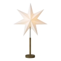 Markslöjd 706214 - Joulukoriste SPERANZA 1xE14/6W/230V Ø 45 cm mänty/kerma
