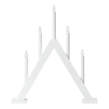 Markslöjd 706222 - Joulukynttelikkö ARIELE 5xE10/3W/230V mänty/valkoinen