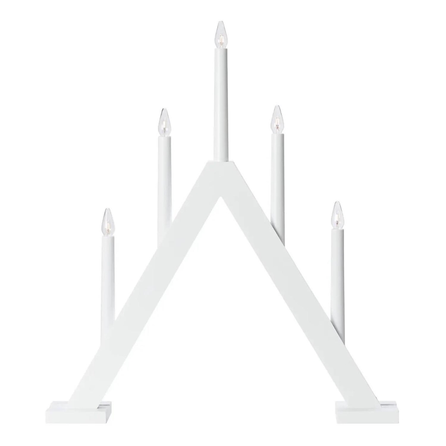 Markslöjd 706222 - Joulukynttelikkö ARIELE 5xE10/3W/230V mänty/valkoinen