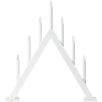 Markslöjd 706225 - Joulukynttilänjalka ARIELE 7xE10/3W/230V valkoinen