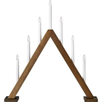 Markslöjd 706226 - Joulukynttilänjalka ARIELE 7xE10/3W/230V puu/valkoinen