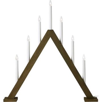 Markslöjd 706227 - Joulukynttilänjalka ARIELE 7xE10/3W/230V puu/valkoinen