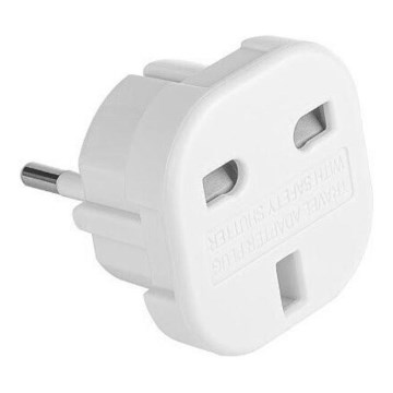 Matka-adapteri UK/EU 230V valkoinen