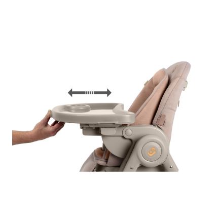 Maxi-Cosi - Lasten ruokapöydän tuoli MINLA PLUS beige/vaaleanpunainen