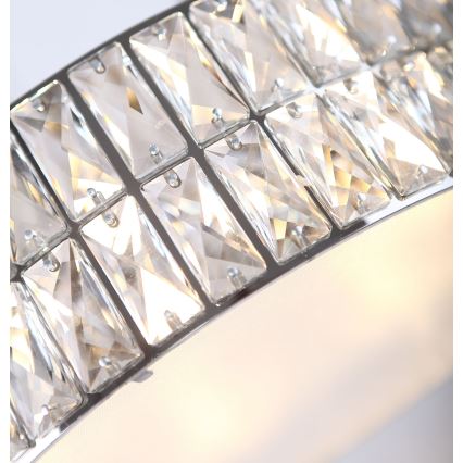 MAXLIGHT C0122 - Kattovalo DIAMANTE 6xG9/42W/230V halkaisija 46 cm kiiltävä kromi