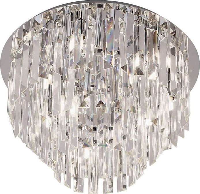 MAXLIGHT C0136 - Kattovalo MONACO 9xG9/40W/230V halkaisija 42 cm kiiltävä kromi