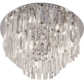 MAXLIGHT C0137 - Kattovalo MONACO 15xG9/40W/230V halkaisija 60 cm kiiltävä kromi