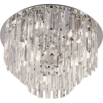 MAXLIGHT C0137 - Kattovalo MONACO 15xG9/40W/230V halkaisija 60 cm kiiltävä kromi