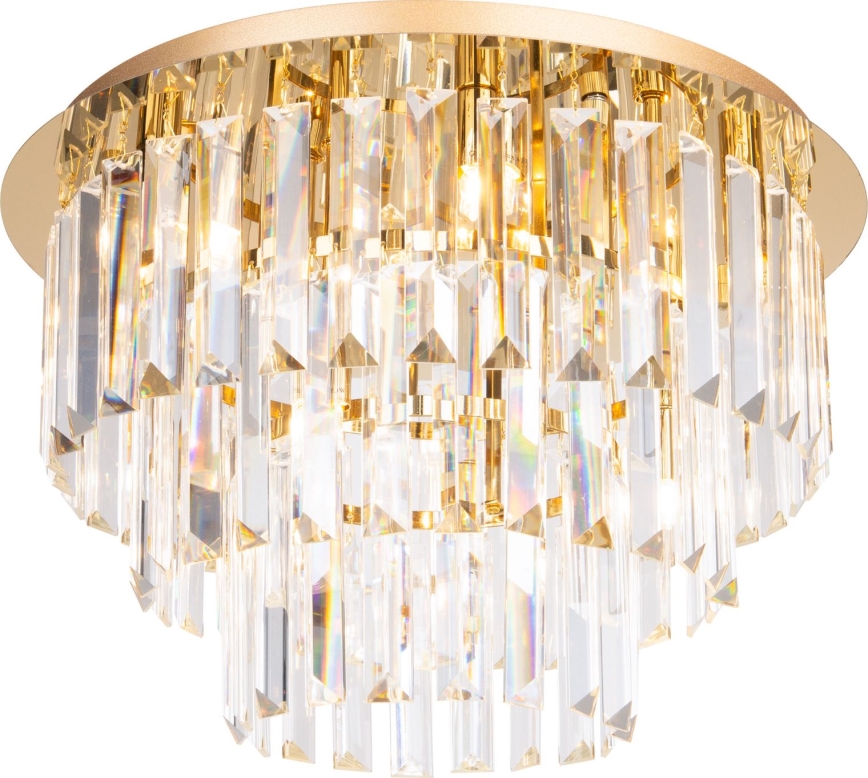 MAXLIGHT C0205 - Kattovalo MONACO 9xG9/40W/230V halkaisija 42 cm kulta
