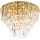 MAXLIGHT C0206 - Kattovalo MONACO 15xG9/40W/230V halkaisija 60 cm kulta