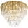 MAXLIGHT C0224 - Kattovalo MONACO 16xG9/40W/230V halkaisija 80 cm kulta