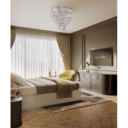 MAXLIGHT C0225 - Kattovalo MONACO 16xG9/40W/230V halkaisija 80 cm kiiltävä kromi