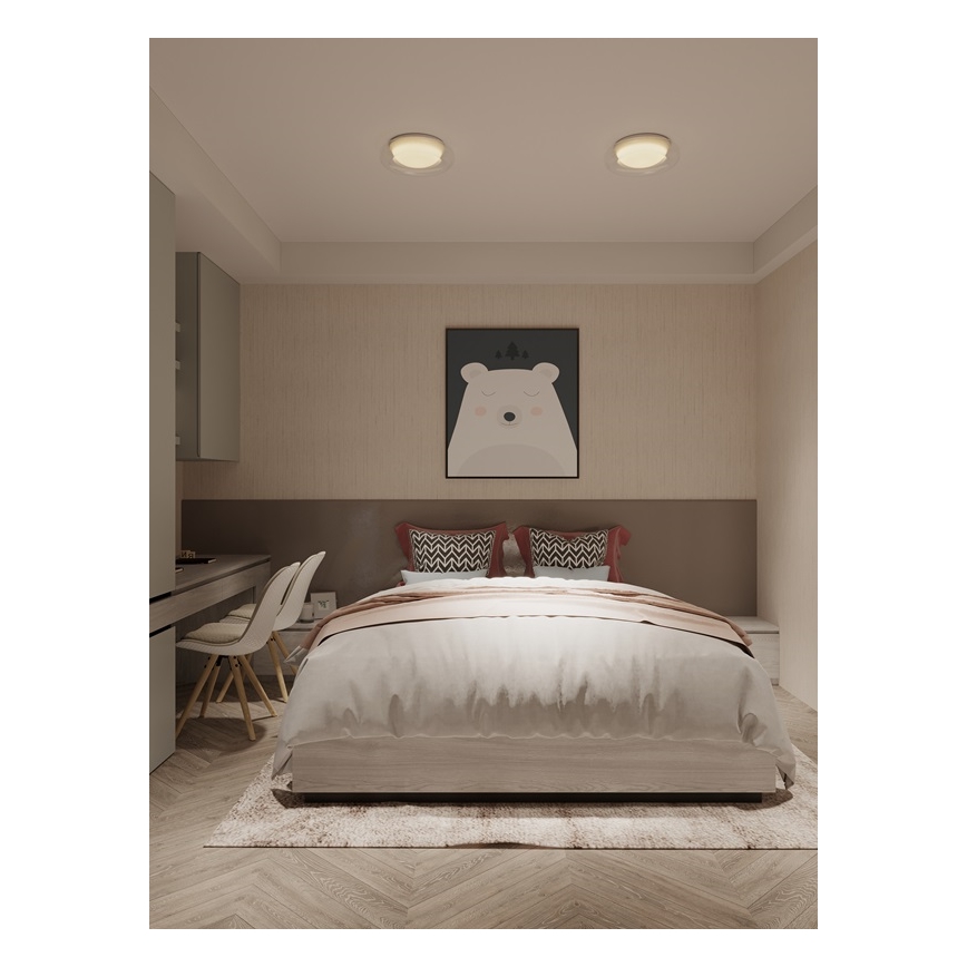 MAXLIGHT C0233 - LED-kattovalaisin DUO LED/10W/230V halkaisija 34 cm valkoinen