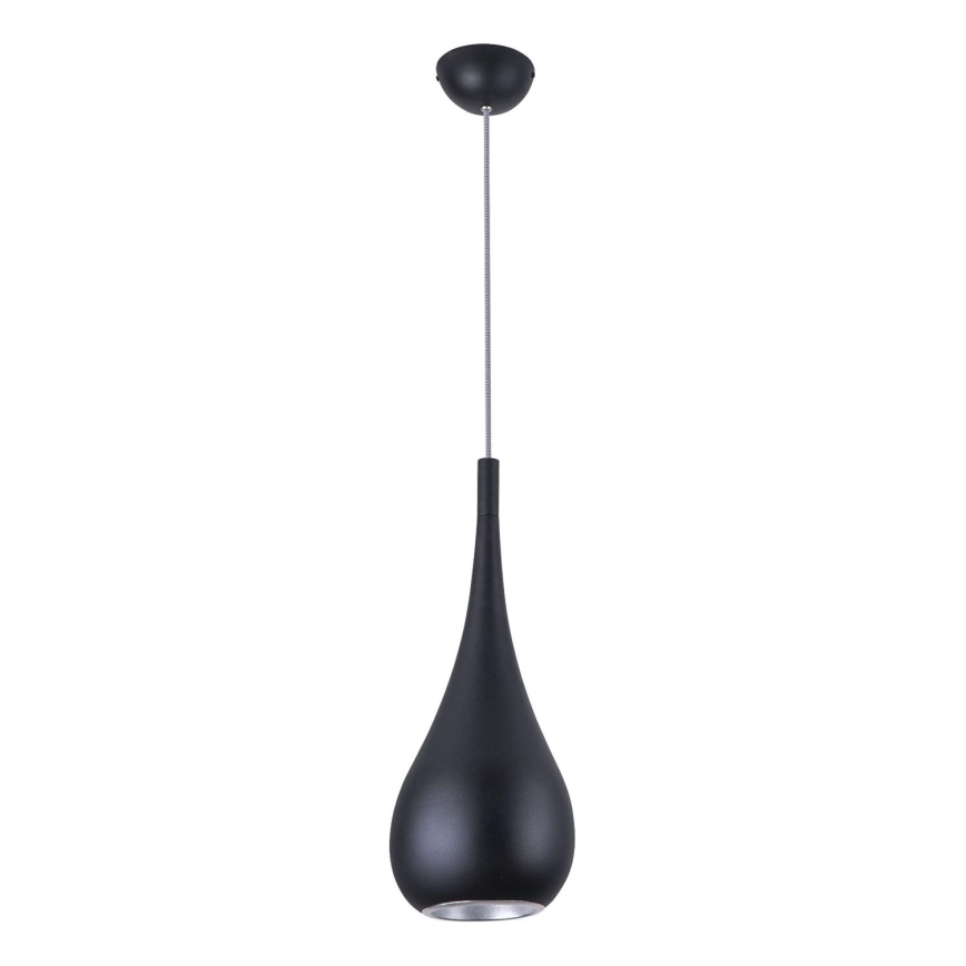 MAXLIGHT P0233 - Kattokruunu johdossa DROP 1xE27/40W/230V halkaisija 20 cm musta