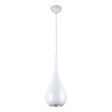 MAXLIGHT P0235 - Kattokruunu johdossa DROP 1xE27/40W/230V halkaisija 20 cm valkoinen