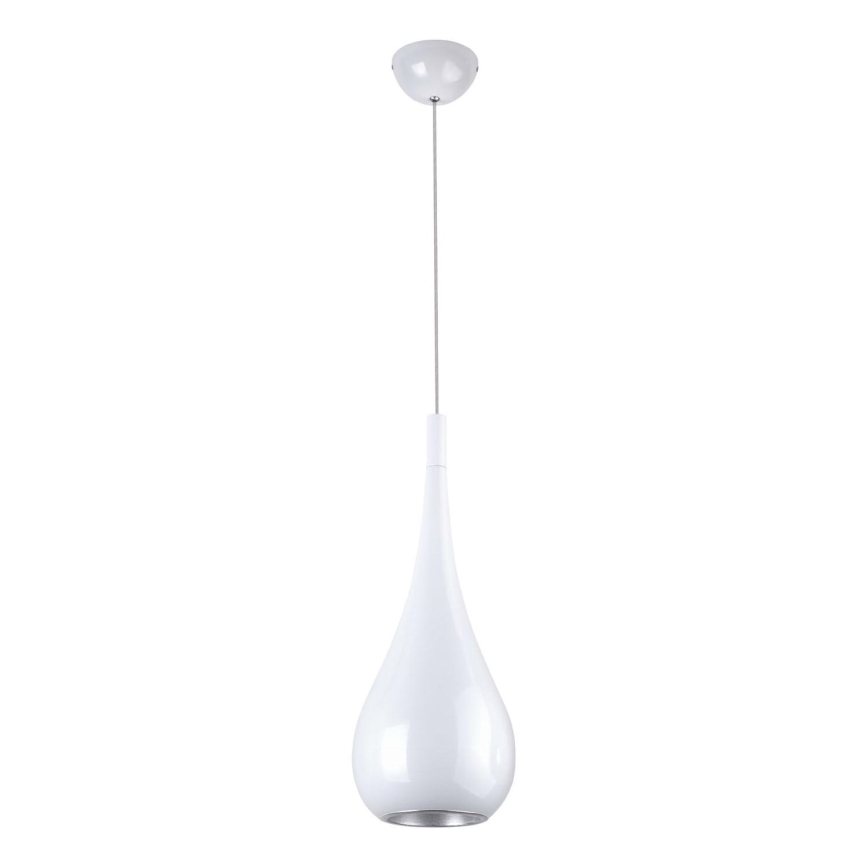 MAXLIGHT P0235 - Kattokruunu johdossa DROP 1xE27/40W/230V halkaisija 20 cm valkoinen