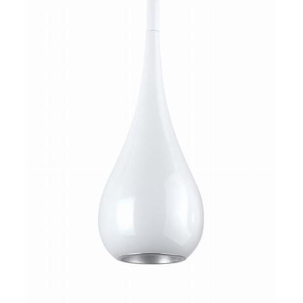 MAXLIGHT P0235 - Kattokruunu johdossa DROP 1xE27/40W/230V halkaisija 20 cm valkoinen