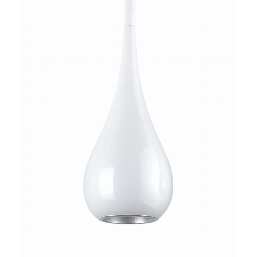 MAXLIGHT P0235 - Kattokruunu johdossa DROP 1xE27/40W/230V halkaisija 20 cm valkoinen
