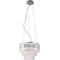 MAXLIGHT P0259 - Kattokruunu johdossa MONACO 9xG9/40W/230V halkaisija 42 cm kiiltävä kromi