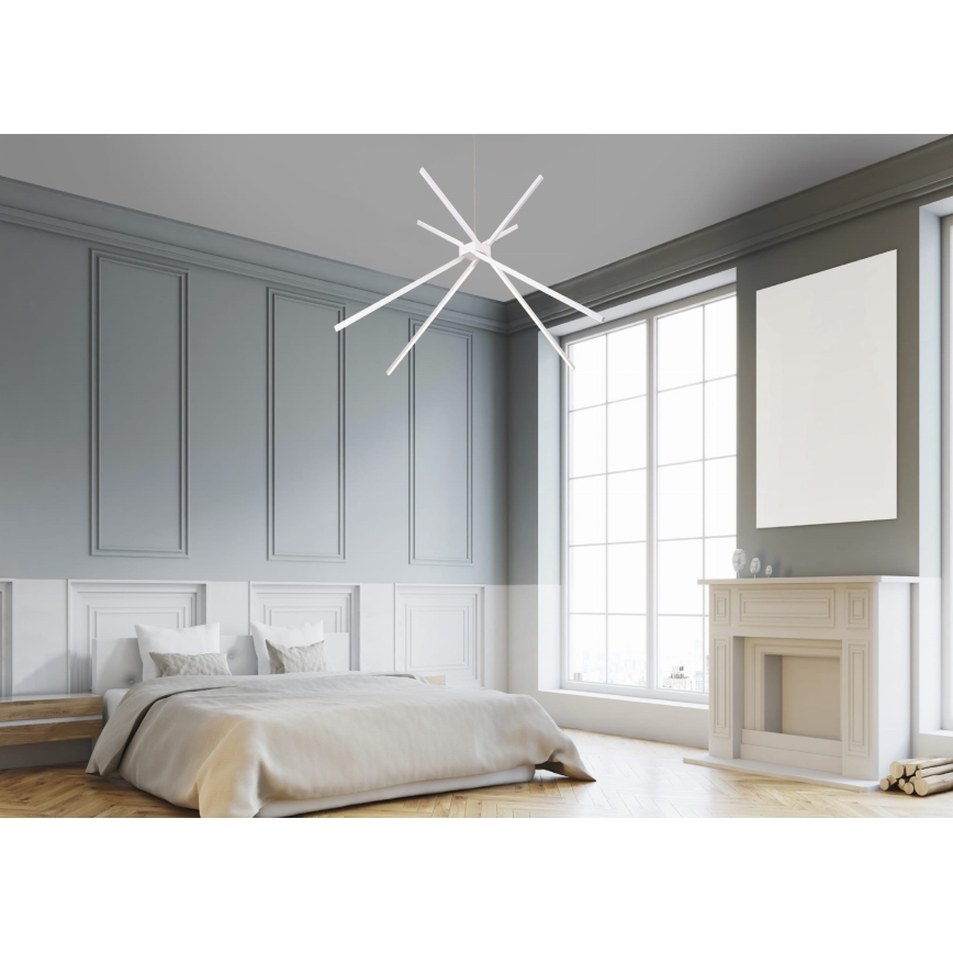 MAXLIGHT P0270 - LED-kattokruunu johdossa HÄMÄHÄKKI LED/33W/230V valkoinen