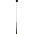 MAXLIGHT P0372 - LED-kattokruunu johdossa KAHVI LED/7W/230V halkaisija 3 cm musta