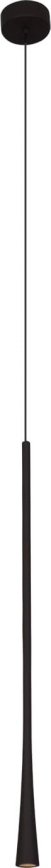 MAXLIGHT P0373 - LED-kattokruunu johdossa KAHVI LED/7W/230V halkaisija 3 cm musta