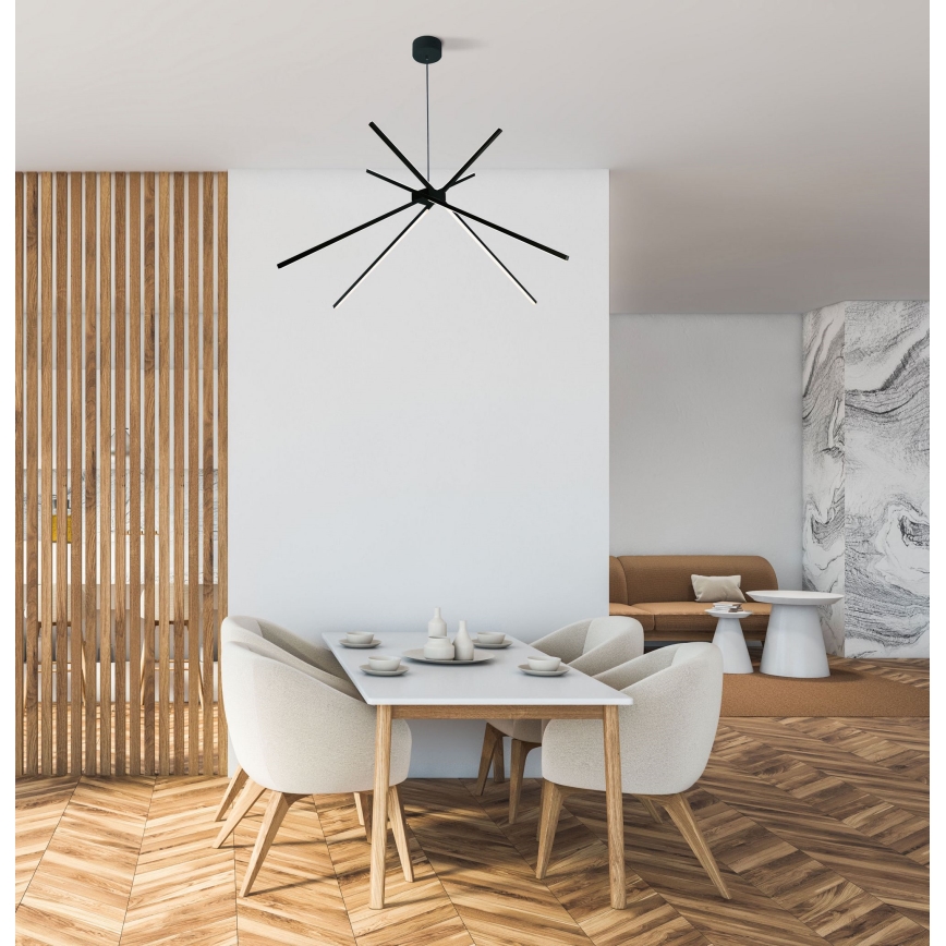 MAXLIGHT P0412 - LED-kattokruunu johdossa HÄMÄHÄKKI LED/33W/230V musta