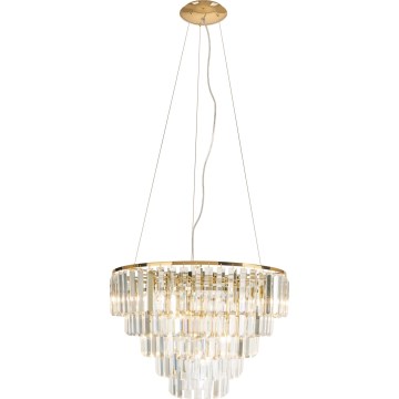 MAXLIGHT P0424 - Kattokruunu johdossa MONACO 15xG9/40W/230V halkaisija 60 cm kulta