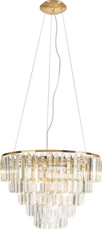 MAXLIGHT P0424 - Kattokruunu johdossa MONACO 15xG9/40W/230V halkaisija 60 cm kulta