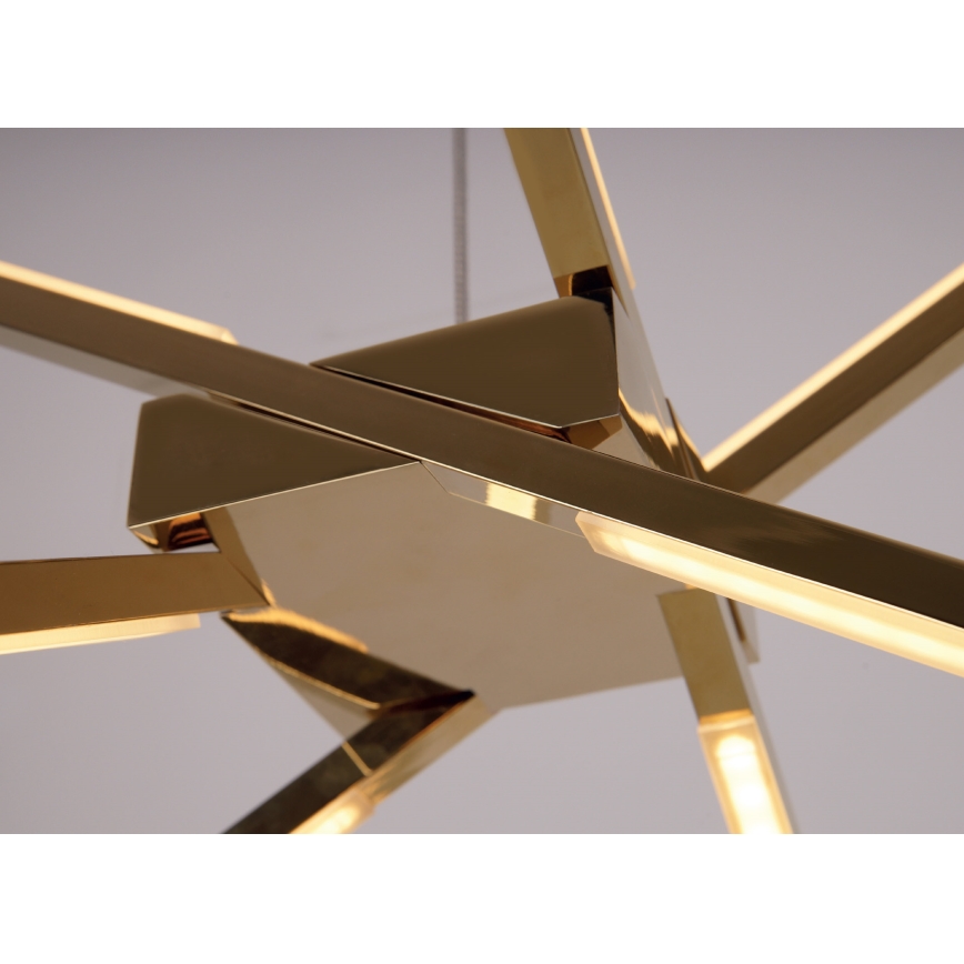 MAXLIGHT P0457 - LED-kattokruunu johdossa HÄMÄHÄKKI LED/33W/230V kulta