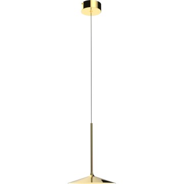 MAXLIGHT P0460 - LED-kattokruunu johdossa HANA LED/6W/230V halkaisija 17,5 cm kulta