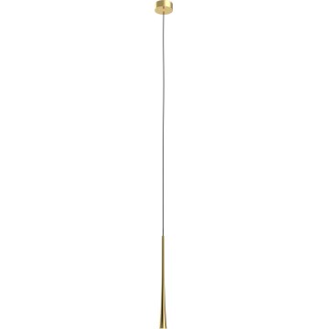 MAXLIGHT P0484 - LED-kattokruunu johdossa KAHVI LED/7W/230V halkaisija 3 cm kulta