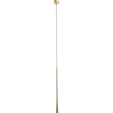 MAXLIGHT P0485 - LED-kattokruunu johdossa KAHVI LED/7W/230V halkaisija 3 cm kulta