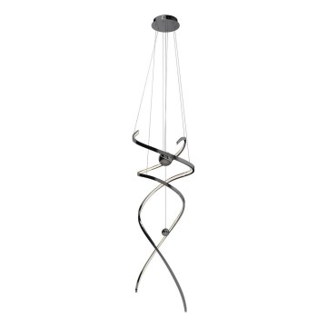 MAXLIGHT P0500D - Himmennettävä LED-kattokruunu johdossa RITZ LED/100W/230V halkaisija 60 cm CRI 90 musta