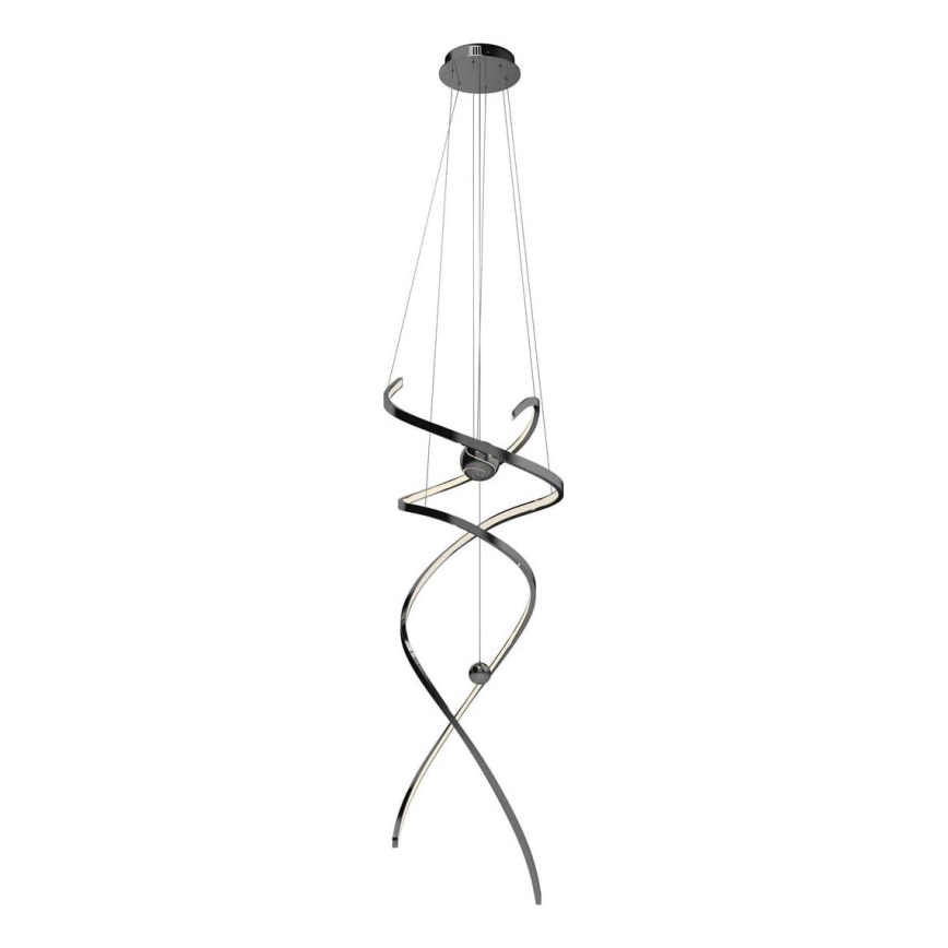 MAXLIGHT P0500D - Himmennettävä LED-kattokruunu johdossa RITZ LED/100W/230V halkaisija 60 cm CRI 90 musta