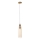 MAXLIGHT P0510 - Kattokruunu johdossa CAMPANILA 1xE27/40W/230V halkaisija 10 cm messinki/beige