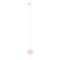 MAXLIGHT P0527 - LED-kattokruunu johdossa PALLONCINI 2xLED/3W/230V halkaisija 12 cm läpinäkyvä