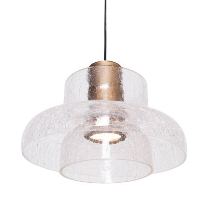 MAXLIGHT P0532 - LED-kattokruunu johdossa SIGNATURE LED/8W/230V halkaisija 22 cm messinki/läpinäkyvä