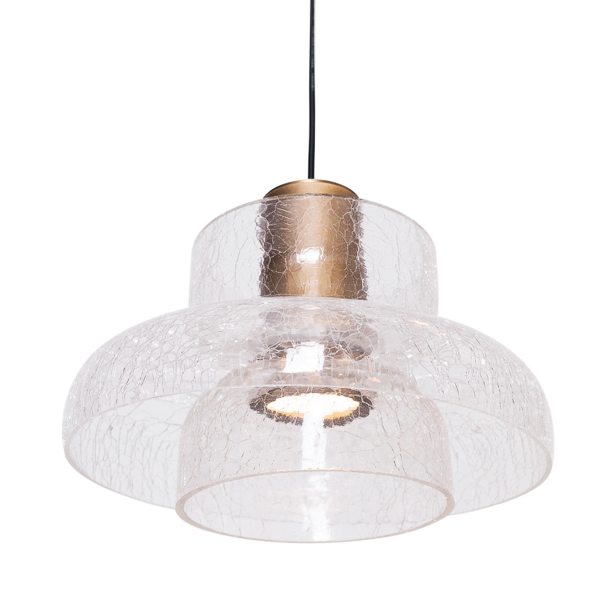 MAXLIGHT P0532 - LED-kattokruunu johdossa SIGNATURE LED/8W/230V halkaisija 22 cm messinki/läpinäkyvä