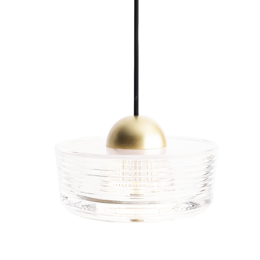 MAXLIGHT P0542 - LED-kattokruunu johdossa LIPARI LED/6W/230V halkaisija 16 cm läpinäkyvä