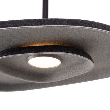 MAXLIGHT P0560 - LED-kattokruunu johdossa DEUX LED/5W/230V musta