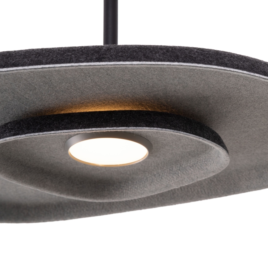 MAXLIGHT P0560 - LED-kattokruunu johdossa DEUX LED/5W/230V musta