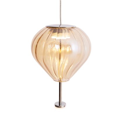 MAXLIGHT P0575 - LED-kattokruunu johdossa PALLONCINI 2xLED/3W/230V halkaisija 12 cm beige